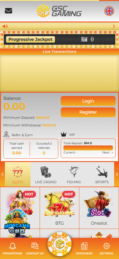 GSC33 Casino Mobile screenshot